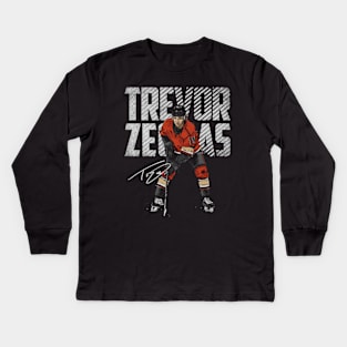 Trevor Zegras Anaheim Bold Kids Long Sleeve T-Shirt